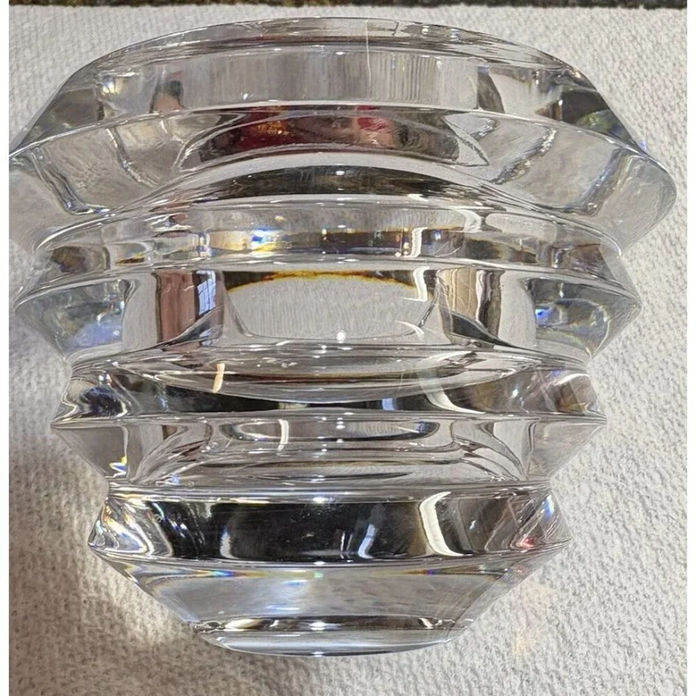 Lenox Ovations Radiance Crystal Candleholder Czech Republic 4 in. Excellent